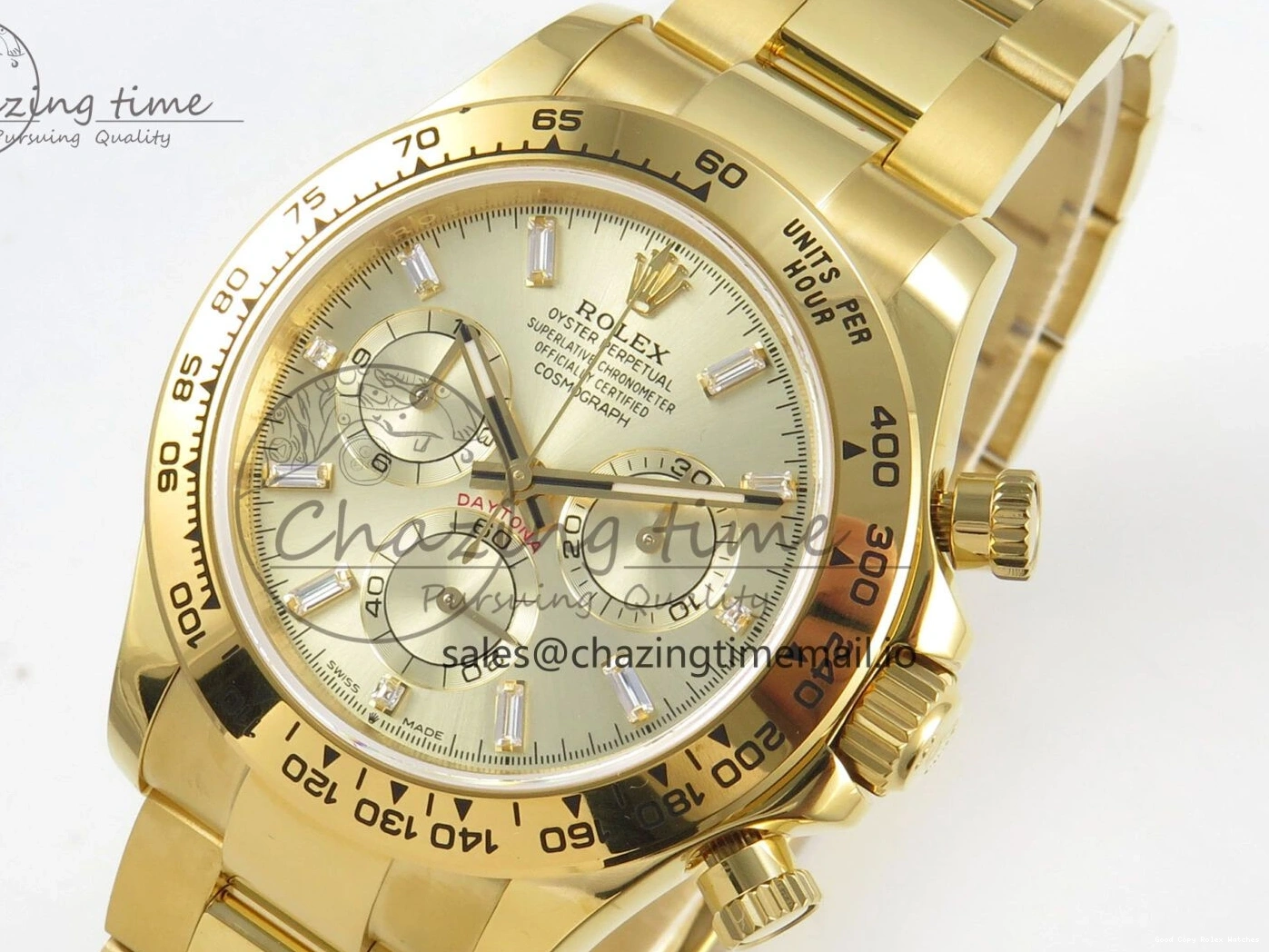 AAA Replica Watches Edition 126508 (Gain Casual Best SH4131 1:1 Weight) 305 Crystal On Dial Bracelet V6 Markers YG YG QF Daytona YG 1219